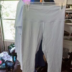 Lululemon rhino grey wunder train high rise leggings 25inseam